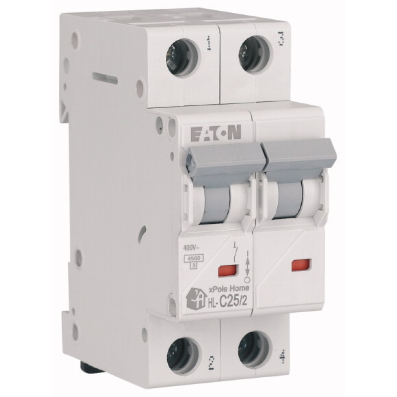 Автоматичний вимикач 2п 25 A HL-C25/2 4,5kA EATON Автоматичний вимикач 2п 25 A HL-C25/2 4,5kA EATON