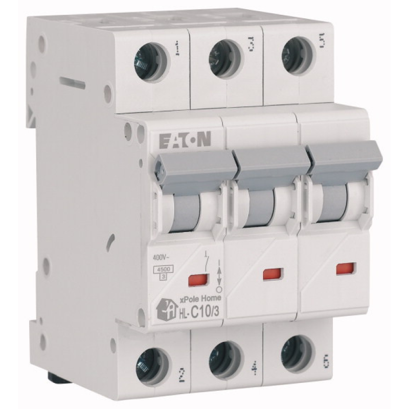Автоматичний вимикач 3п 10A HL-C10/3 4,5kA EATON