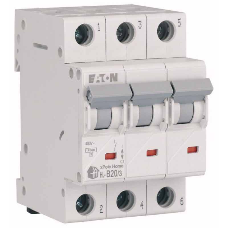 Автоматичний вимикач 3п 20A HL-B20/3 4,5kA EATON