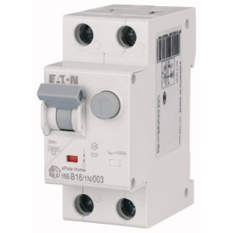 Диференціальний автомат 1P+N 16A HNB-B16/1N/003 30 mA EATON xPole Home