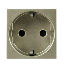 Розетка із заземл. і шторками Zenit шампань N2288 CV