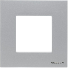 Рамка 1 пост ABB Zenit срібло N2271 PL