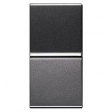 Вимикач 1-кл. перехресний 1 мод. Zenit антрацит N2110 AN