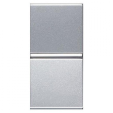 Вимикач 1-кл. прох. 1 мод. Zenit срібло N2102 PL