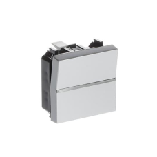 Вимикач 1-кл. перехресний Zenit срібло N2210 PL