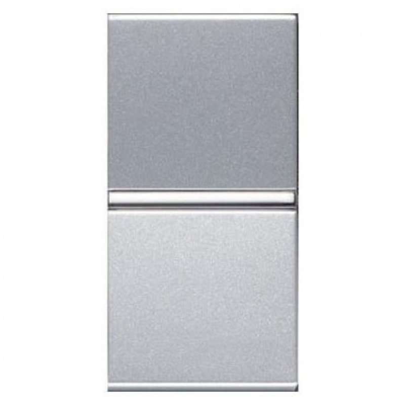 Вимикач 1-кл. перехресний 1 мод. Zenit срібло N2110 PL