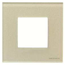 Рамка 1 пост ABB Zenit перлинне скло N2271 CP