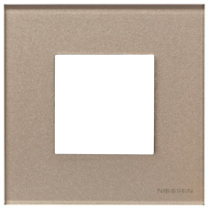 Рамка 1 пост ABB Zenit скло бризки шампанського N2271 CH