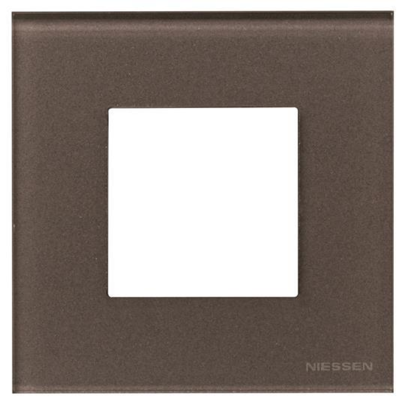 Рамка 1 пост ABB Zenit кавове скло N2271 CC Рамка 1 пост ABB Zenit кавове скло N2271 CC