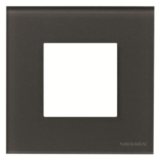 Рамка 1 пост ABB Zenit скло графіт N2271 CF