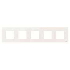 Рамка 5 постів ABB Zenit біла N2275 BL