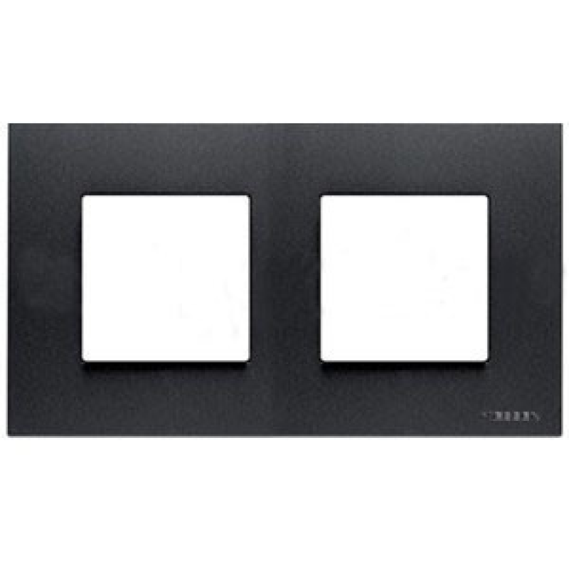 Рамка 2 пости ABB Zenit антрацит N2272 AN Рамка 2 пости ABB Zenit антрацит N2272 AN