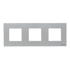 Рамка 3 пости ABB Zenit срібло N2273 PL