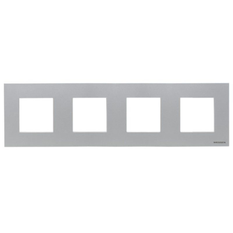 Рамка 4 пости ABB Zenit срібло N2274 PL Рамка 4 пости ABB Zenit срібло N2274 PL