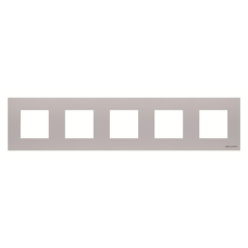 Рамка 5 постів ABB Zenit срібло N2275 PL
