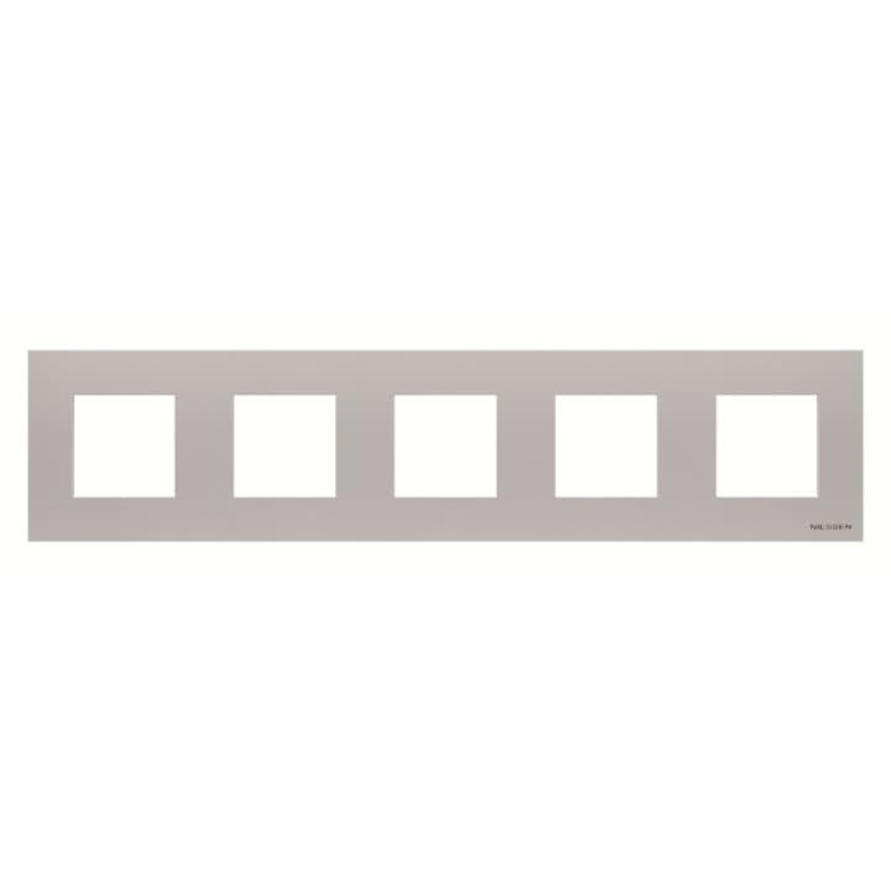 Рамка 5 постів ABB Zenit срібло N2275 PL Рамка 5 постів ABB Zenit срібло N2275 PL