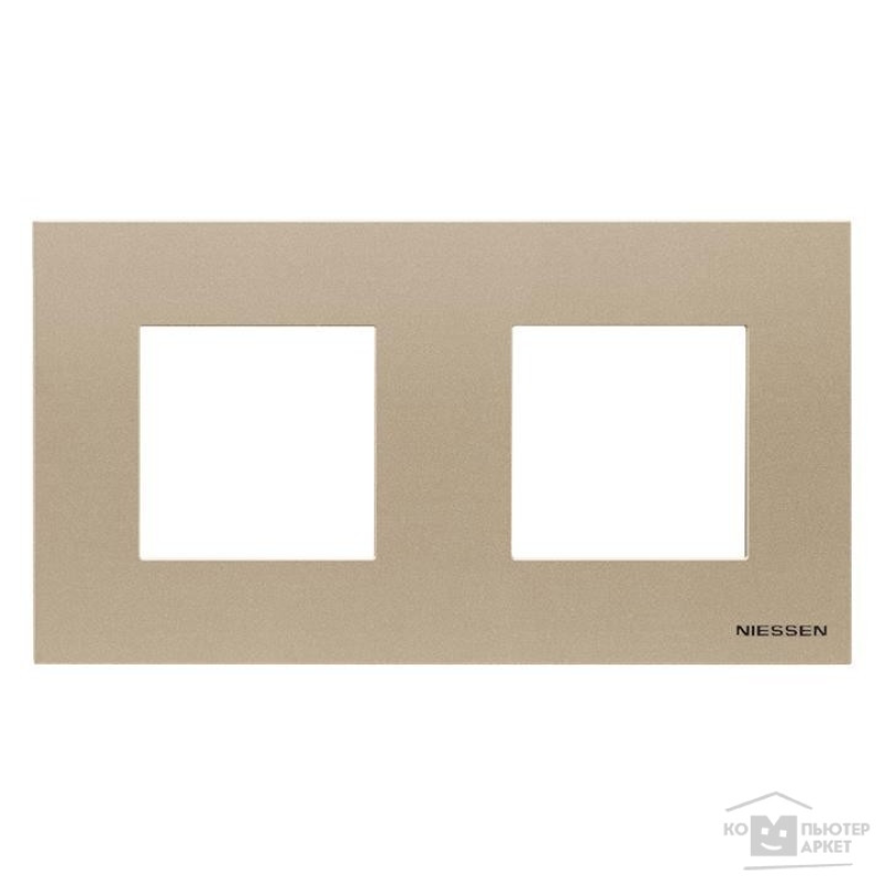 Рамка 2 пости ABB Zenit шампань N2272 CV Рамка 2 пости ABB Zenit шампань N2272 CV