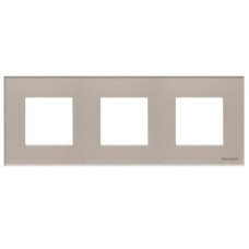 Рамка 3 пости ABB Zenit скло бризки шампанського N2273 CH