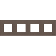 Рамка 1 пост ABB Zenit кавове скло N2271 CC