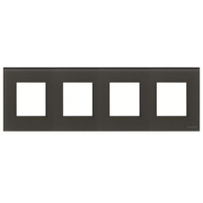 Рамка 4 пости ABB Zenit скло графіт N2274 CF