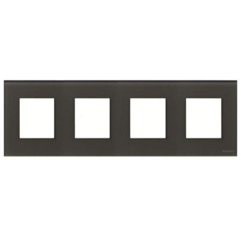 Рамка 4 пости ABB Zenit скло графіт N2274 CF Рамка 4 пости ABB Zenit скло графіт N2274 CF
