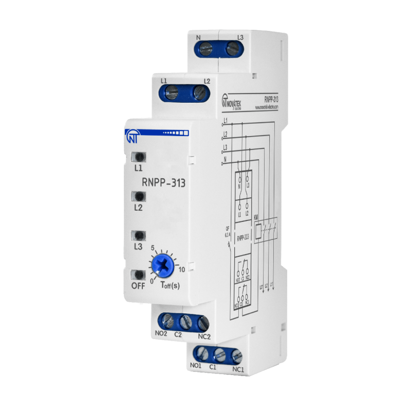 Реле напруги, перекосу та послідовності фаз РНПП-313 Реле напруги, перекосу та послідовності фаз РНПП-313