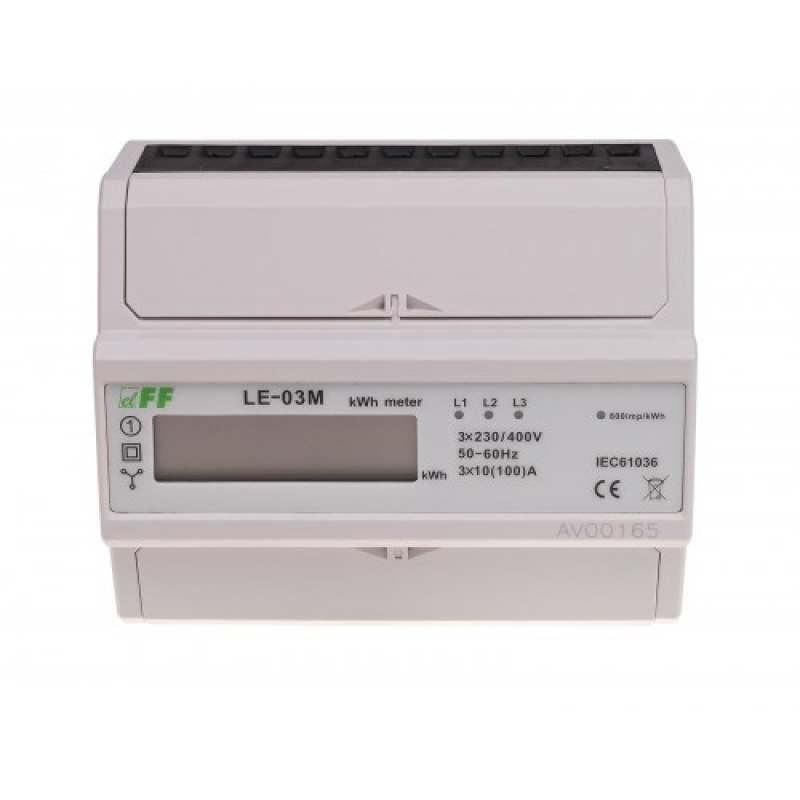 Лічильник електроенергії LE-03M трифазний, MODBUS RTU