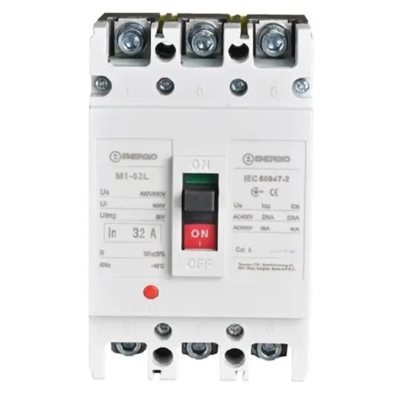 Автоматичний вимикач ENERGIO M1-63L 3P 32A 25 кА