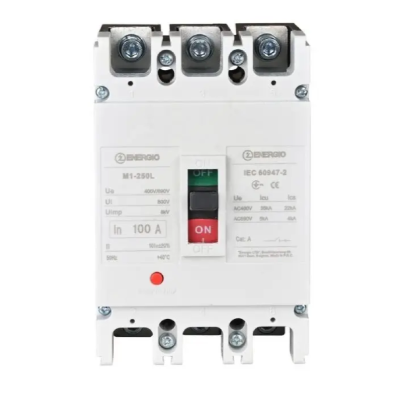 Автоматичний вимикач ENERGIO M1-250L 3P 100A 35 кА
