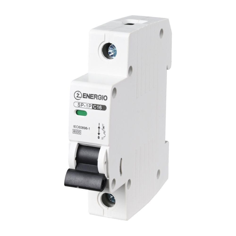 Модульний автоматичний вимикач ENERGIO SP-1P C 16А 6кА