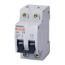 Автоматичний вимикач ENERGIO SP 2P C 63А 4.5 кА