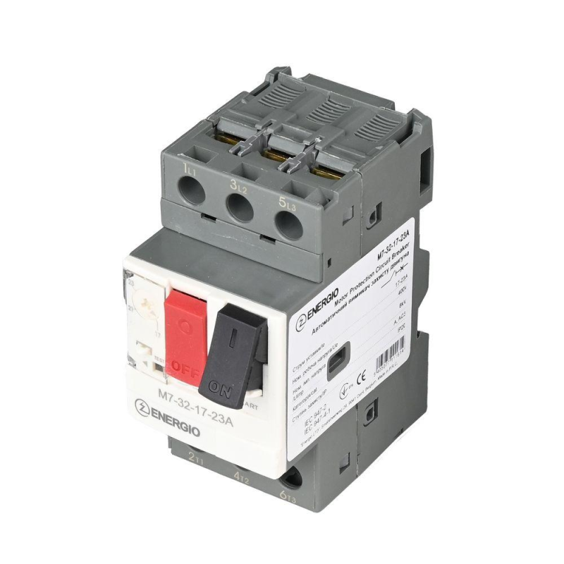 Авт. Вим. Зах. Двиг. ENERGIO M7-32 17-23А 3P 400В Авт. Вим. Зах. Двиг. ENERGIO M7-32 17-23А 3P 400В