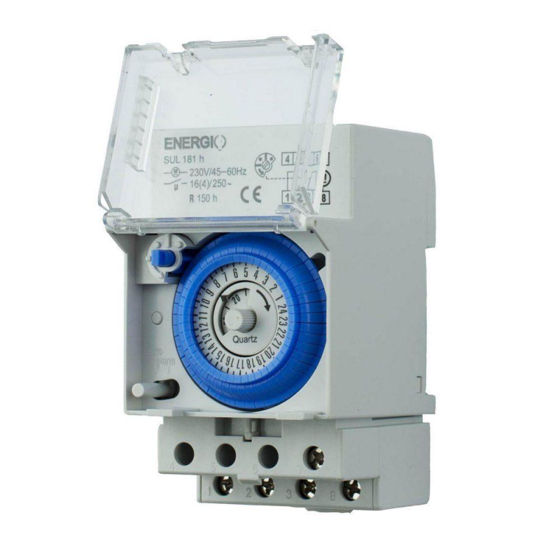Таймер ENERGIO SUL181h добовий електромеханічний Таймер ENERGIO SUL181h добовий електромеханічний