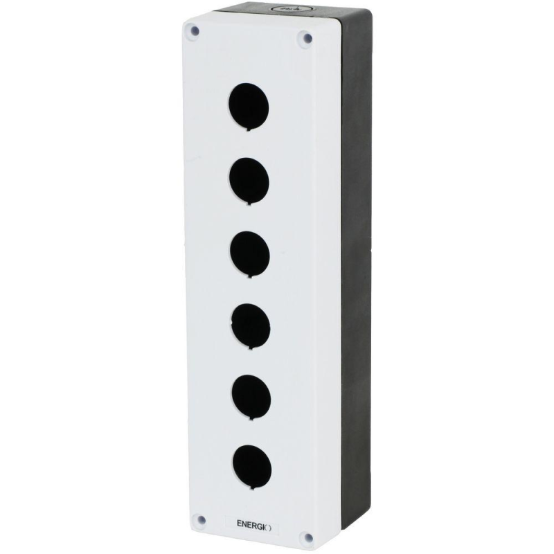Корпус поста кнопочного ENERGIO 6 місць IP40 білий Корпус поста кнопочного ENERGIO 6 місць IP40 білий