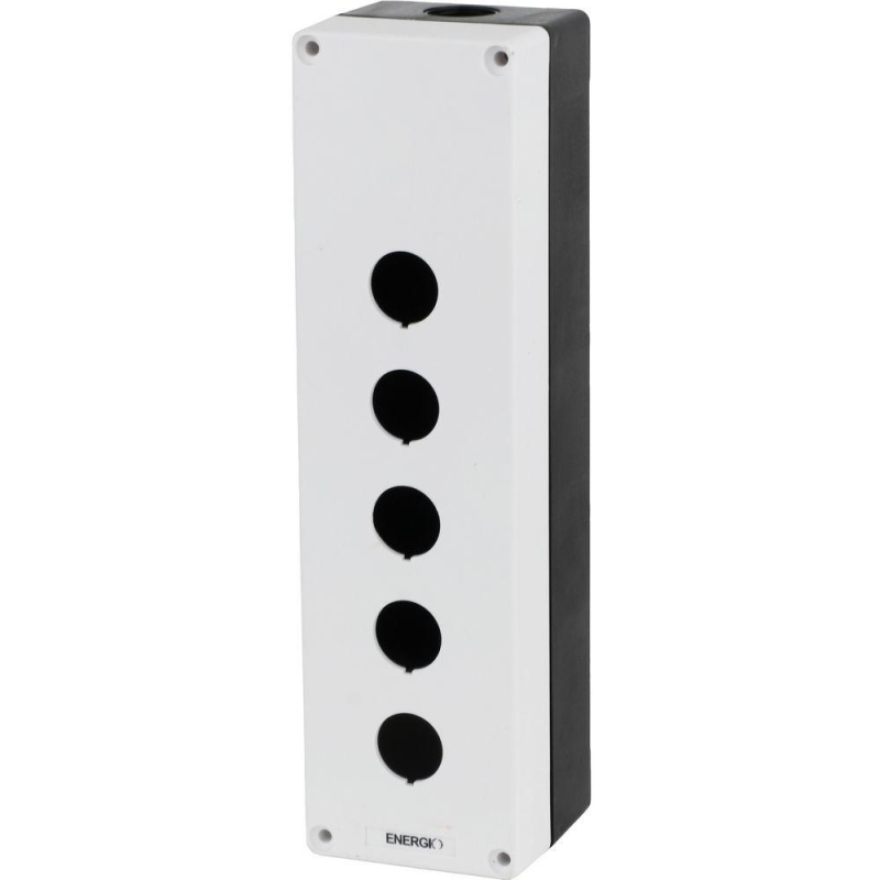 Корпус поста кнопочного ENERGIO 5 місць IP40 білий Корпус поста кнопочного ENERGIO 5 місць IP40 білий