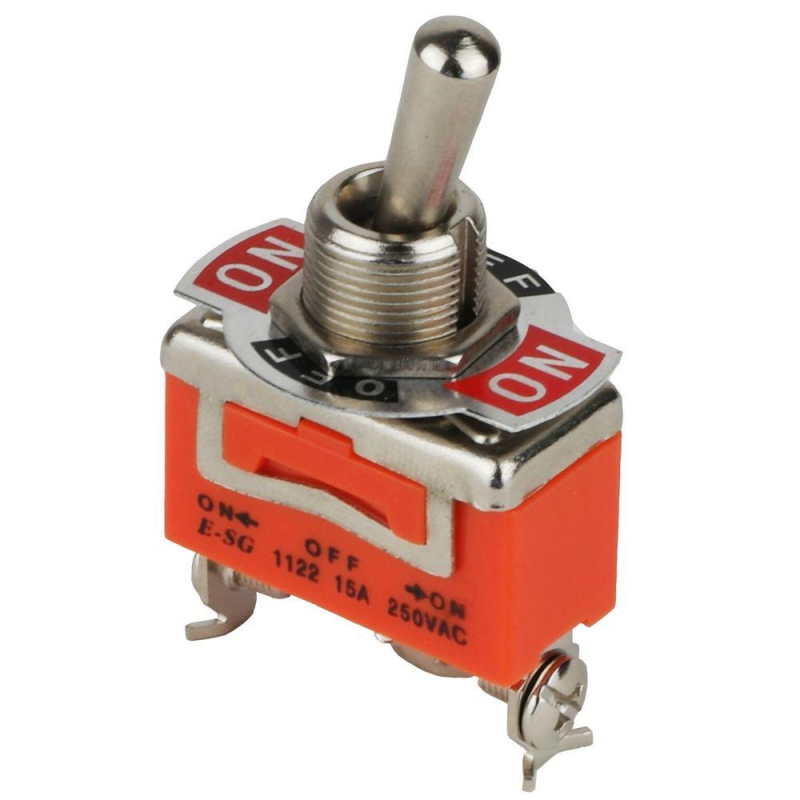 Тумблер ENERGIO 1122 ON-OFF-ON 3 контакти Тумблер ENERGIO 1122 ON-OFF-ON 3 контакти