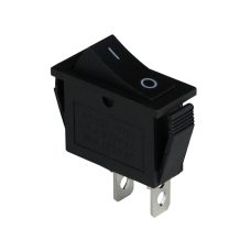 Клавішний перемикач ENERGIO KCD3-111 Bk/Bk ON-OFF 1 клавіша