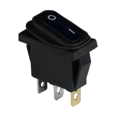 Клавішний перемикач ENERGIO KCD3-101WN Bl/Bk ON-OFF 1 клавіша з підсвіткою IP65