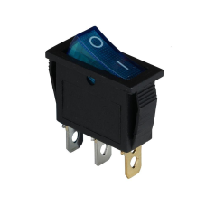 Клавішний перемикач ENERGIO KCD3-101N Bl/Bk ON-OFF 1 клавіша з підсвіткою