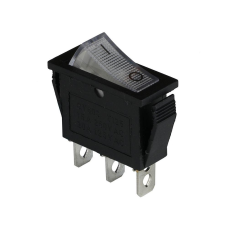 Клавішний перемикач ENERGIO KCD3-101N-12 Wh/Bk ON-OFF 1 клавіша з підсвіткою