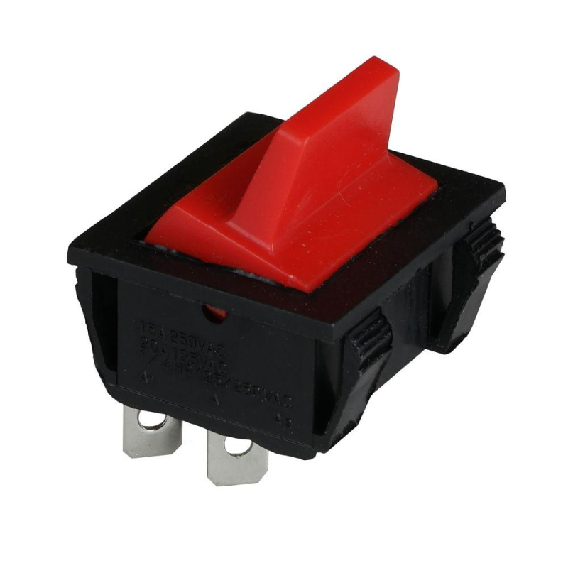 Клавішний перемикач ENERGIO KCD2-9-201 Rd/Bk ON-OFF 1 клавіша