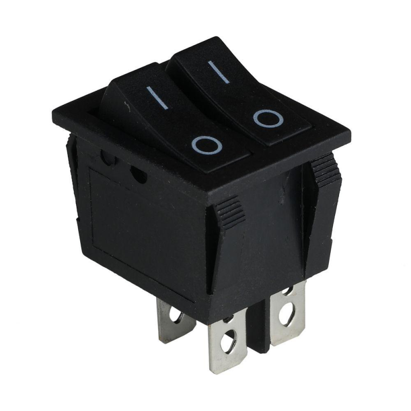 Клавішний перемикач ENERGIO KCD2-2101 Bk/Bk ON-OFF 2 клавіш Клавішний перемикач ENERGIO KCD2-2101 Bk/Bk ON-OFF 2 клавіш