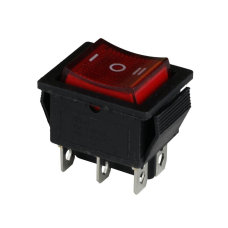 Клавішний перемикач ENERGIO KCD2-203N Rd/Bk ON-OFF-ON 1 клавіша з підсвіткою