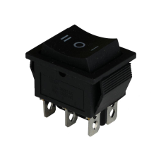 Клавішний перемикач ENERGIO KCD2-203 Bk/Bk ON-OFF-ON 1 клавіша