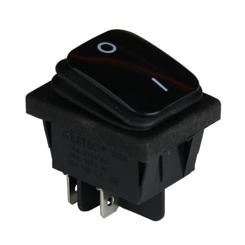 Клавішний перемикач ENERGIO KCD2-201W Bk/Bk ON-OFF 1 клавіша IP65 Клавішний перемикач ENERGIO KCD2-201W Bk/Bk ON-OFF 1 клавіша IP65