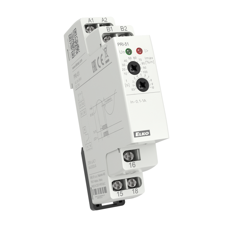 Реле контролю струму PRI-51/16A Реле контролю струму PRI-51/16A