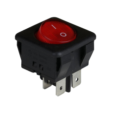 Клавішний перемикач ENERGIO KCD2-10-201 Rd/Bk ON-OFF 1 клавіша
