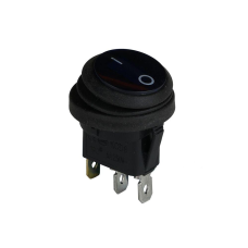 Клавішний перемикач ENERGIO KCD1-8-101WN Bl/Bk ON-OFF 1 клавіша з підсвіткою IP65