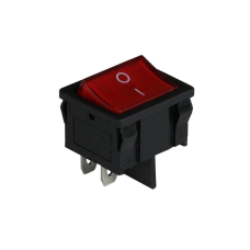 Клавішний перемикач ENERGIO KCD1-6-201N Rd/Bk ON-OFF 1 клавіша з підсвіткою