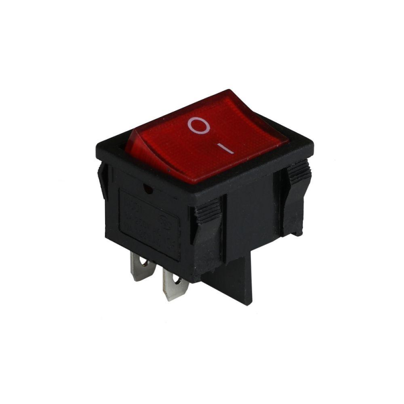Клавішний перемикач ENERGIO KCD1-6-201N Rd/Bk ON-OFF 1 клавіша з підсвіткою Клавішний перемикач ENERGIO KCD1-6-201N Rd/Bk ON-OFF 1 клавіша з підсвіткою